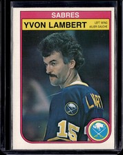 1982-83 O-Pee-Chee #27 Yvon Lambert Buffalo Sabres NR-MINT