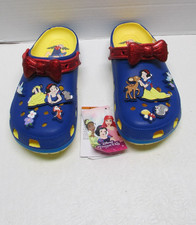 NEW CROCS DISNEY Snow White Classic Clog Womens Adult size 9 Shoes  JIBBITZ