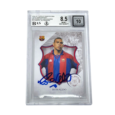Ronaldo Nazario Signed 2024-25 Topps FC Barcelona 125th