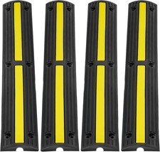 3.28 ft Cable Protector Ramp 4 Pack 1 Channel 18000 lbs/axle Capacity Heav VEVOR