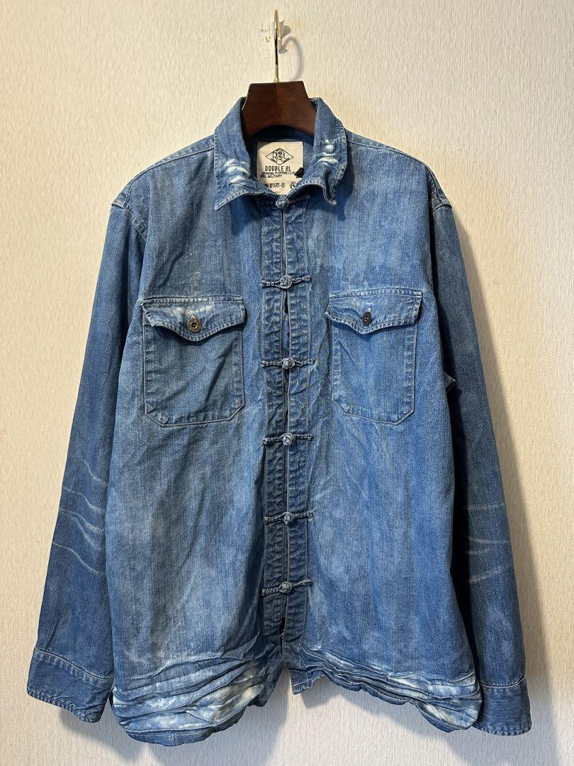 RRL DOUBLE RL Denim China Shirt Jacket Men's #EB AIA | eBay RRL DOUBLE RL Denim China Shirt Jacket Men's #EB AIA | eBay