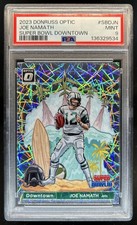2023 Panini Donruss Optic Joe Namath Super Bowl Downtown #SBD-JN Jets PSA 9