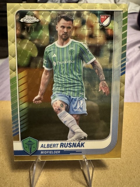 2025 Topps Chrome MLS Albert Rusnak 1/1 Superfractor Seattle Sounders