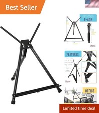 Versatile Black Aluminum Easel 15-21" - Ideal for Signage Canvas Display