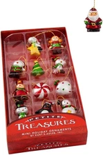 Kurt S. Adler 1.25-Inch Petite Treasures Mini Ornament Set of 12, Multi, 12... 
