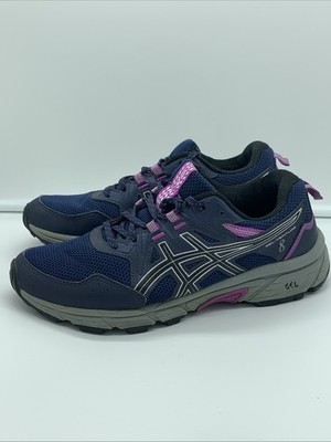 Asics Gel-Venture 8 Athletic Training Shoe Hiking Trail Blue Womens Size 8
