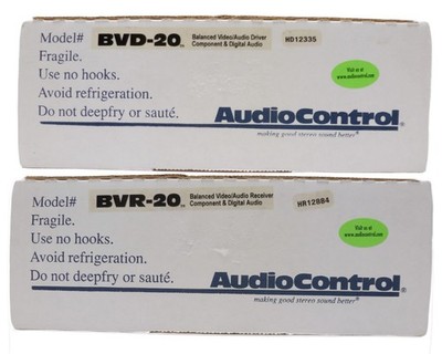 AudioControl BVD-20 + BVR-20 Active-Balanced Video & Digital Audio Extender Set