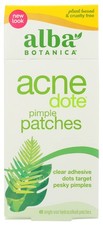 Alba Botanica Acnedote Pimple Patches, Plant Based, 40 Each Pack Of Natural