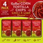 4-Pack Trader Joe's Chili & Lime Flavored Rolled Corn Tortilla Chips