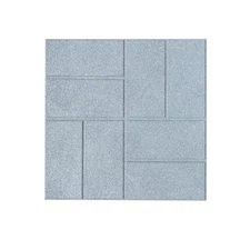 International Mulch Rubberific 16 in.Grey Dualside Paver- 9 Pack