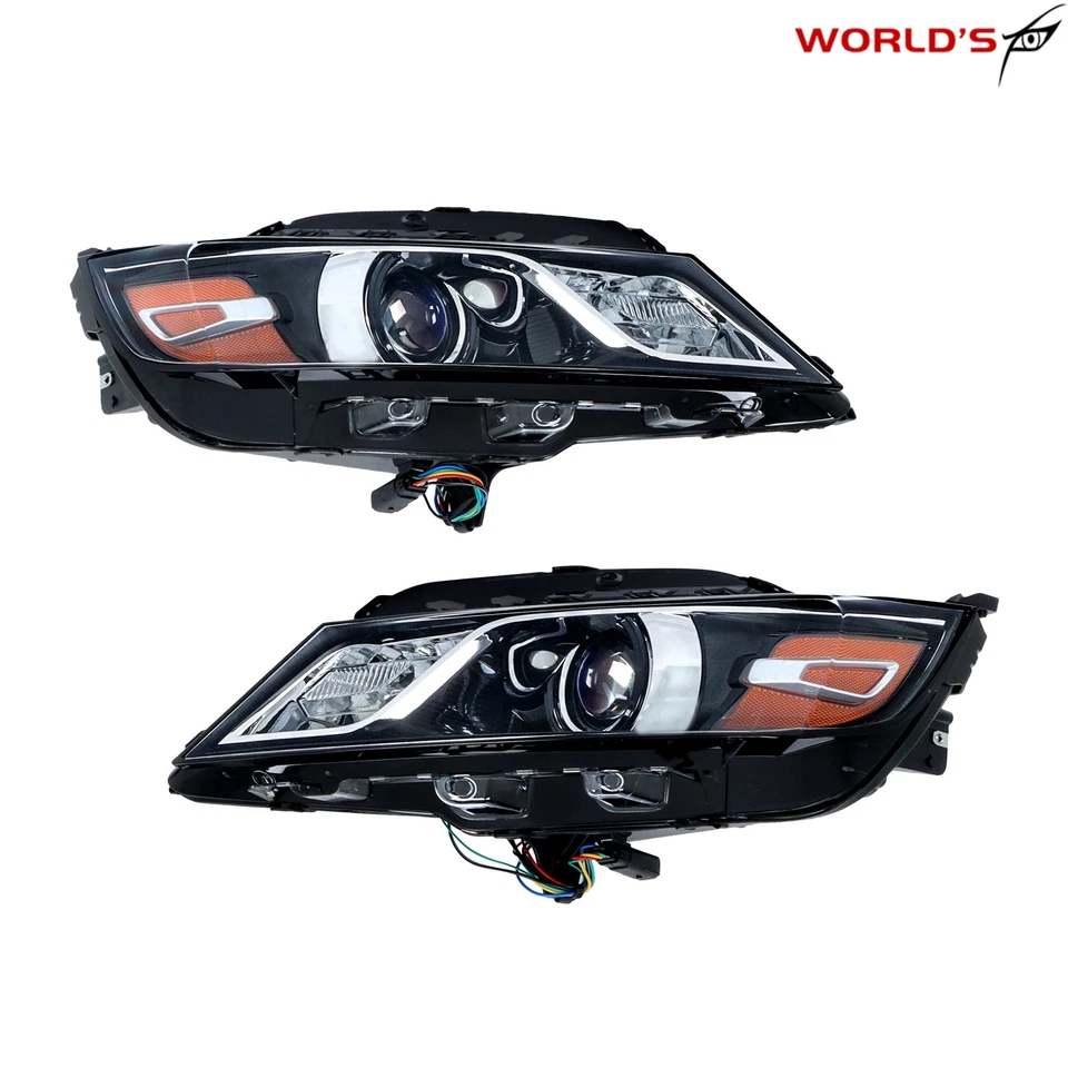 Faros tipo halógeno para Chevrolet Impala 2015-2020 carcasa negra derecha e izquierda Foto 2 de 4