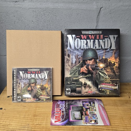 WWII Normandie PC CD-ROM Jeu BIG BOX 2001 M Tireur Seconde Guerre Mondiale 2 - Photo 1/12