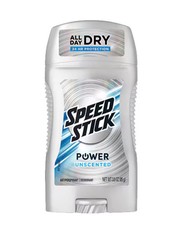 Speed Stick Antiperspirant Deodorant Power 24HR Dry Protection Unscented 3 oz