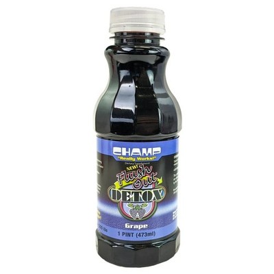 CHAMP FLUSH-OUT DETOX DRINK - Grape - 1 Pint (473ml)