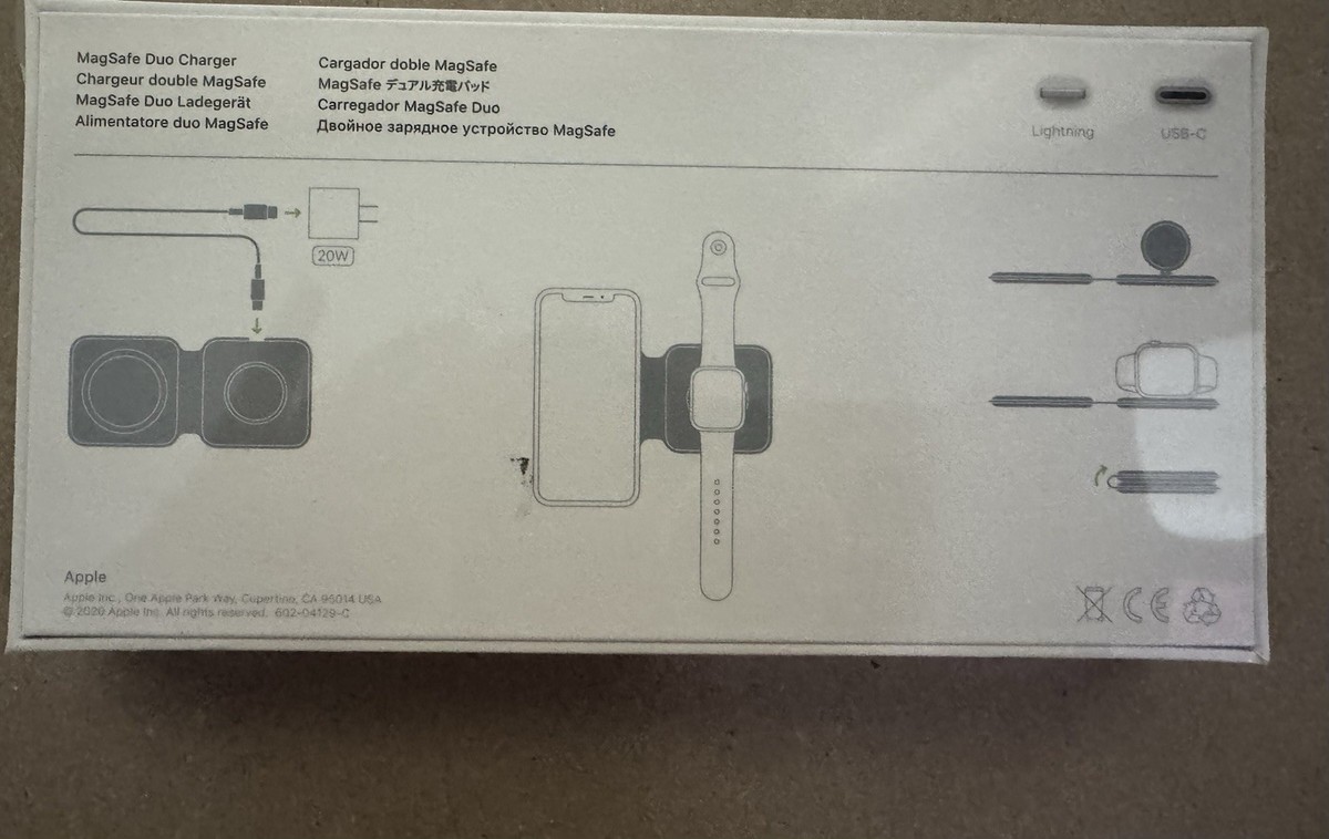 Apple純正 MHXF3AM/A MagSafe Duo Charger Genuine Original Apple MagSafe Duo Charger MHXF3AM/A For
