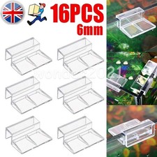 16X Acrylic Aquarium Glass Cover Bracket Holder Fish Tank Lid Clips Bracket 6MM