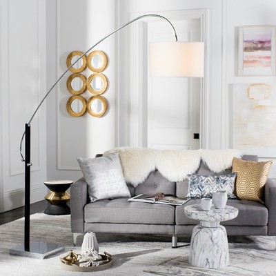 SAFAVIEH Lighting 84-inch Lyra Arc Floor Lamp - 66''x18''x84-111''