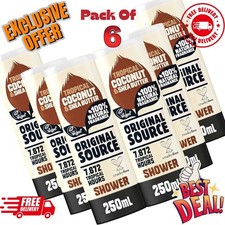 Original Source Shower Gel, Natural Fragrance Vegan Cruelty Free 6 x 250ml 7.51 per litre