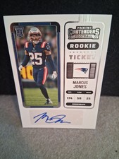 2022 Panini Contenders - Rookie Ticket Marcus Jones #190 (AU, RC)