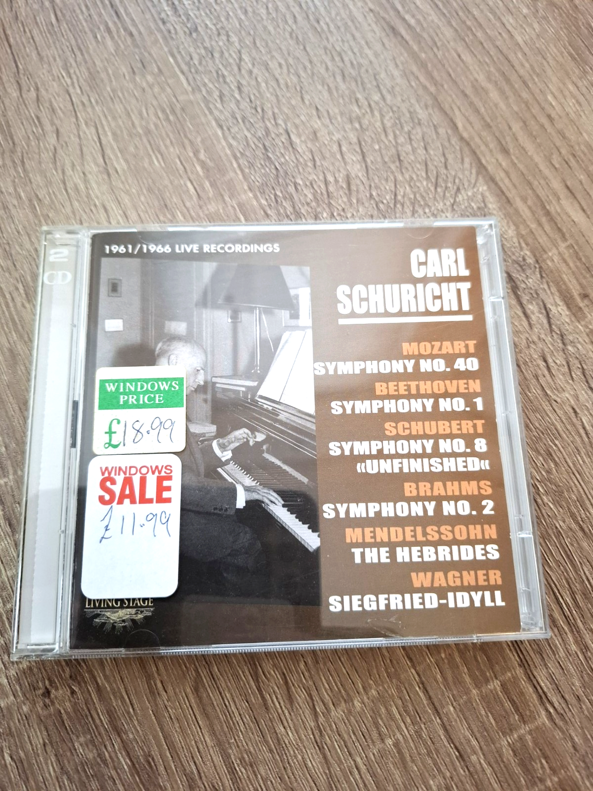 Carl Schuricht Live Recordings 1961 - 1966 - 2CD Set - Living Stage: LS 4035160