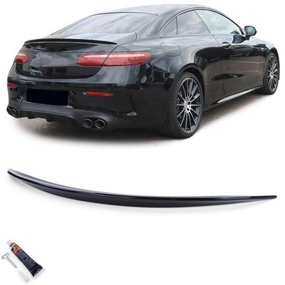 Sport Heckspoiler Lippe Schwarz Glanz für Mercedes E Klasse C238 Coupe ab 16
