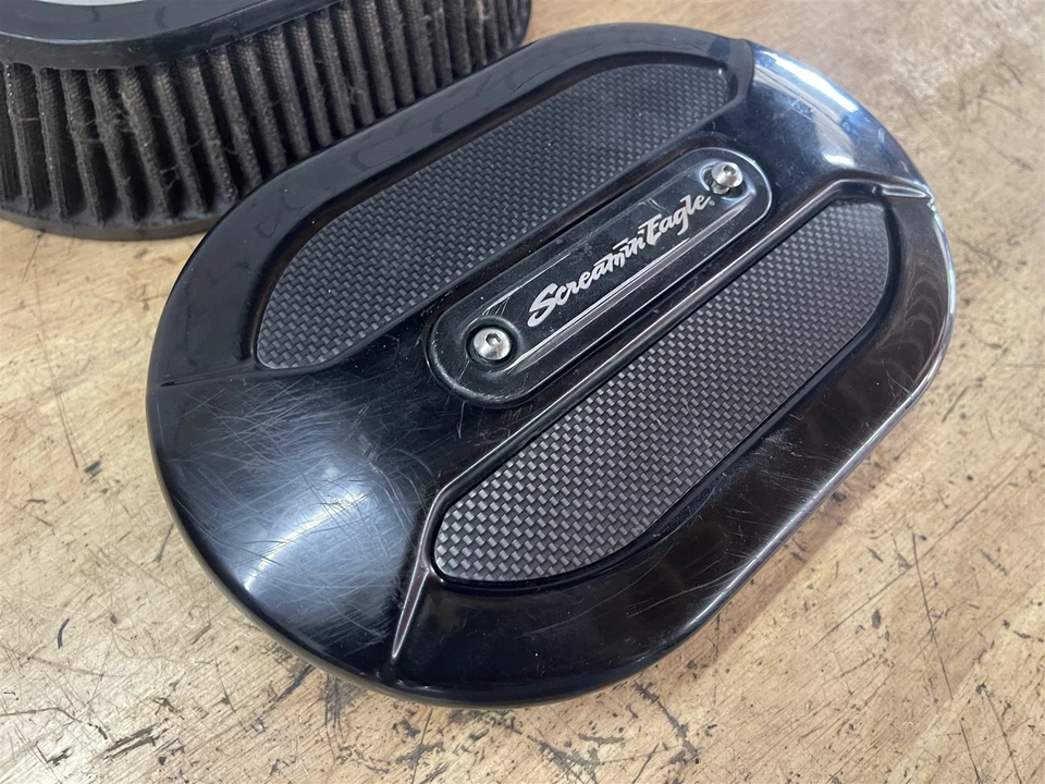 Harley-Davidson Fat Boy S Softail FLSTFBS 16 17 caixa de ar OEM Screamin' Eagle K&N - Imagem 4 de 4