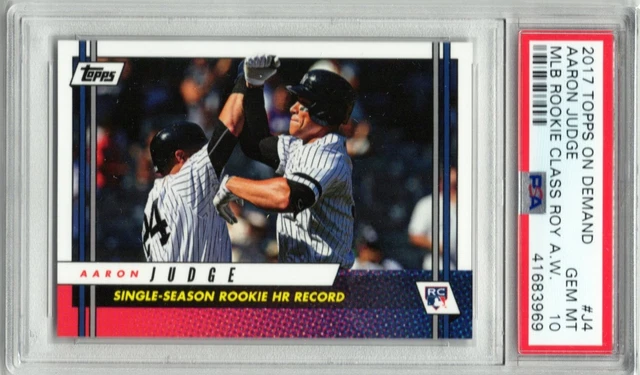 2017 Topps On Demand Rookie Class  Roy Award Winner Aaron Judge #J4 PSA 10 Slab