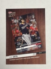 Juan Soto 2020 Topps Best of Topps Now #BTN-1 MLB Insert Yankees World Series