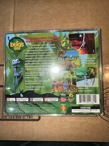 Playstation 1 A Bug’s Life Video Game Case and Artwork Only - Picture 2 of 3