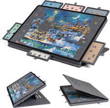 1000 Piece Tilting Puzzle Board with 2-In-1 Designed Stand Cover