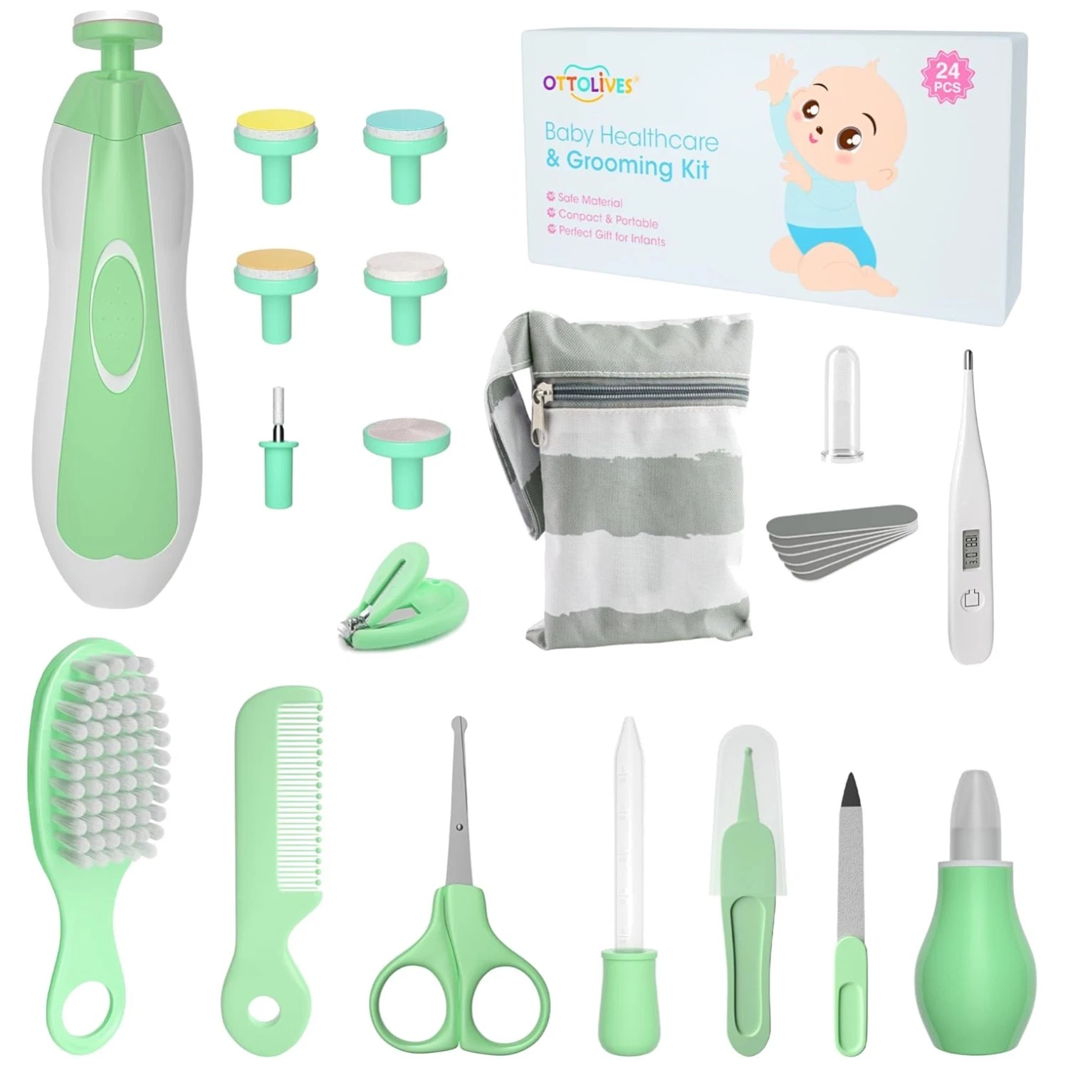 Electric Nail Trimmer for Newborns, Nursery Health Set
Opens in a new window or tab