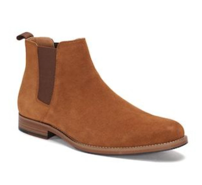 NIB Men's Apt. 9 Channing Ankle Boots Shoes Vorsey Chelsea Mateyo Hommer Whiskey