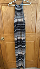 American Eagle Y2K Style Large Soft and Sexy Maxi Festival Dress Black Slit