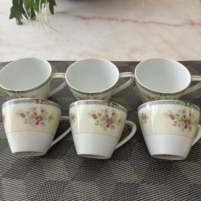 Noritake Japan Antique Nippon Toki Kaisha Set Of 6 Coffee/Tea Cups