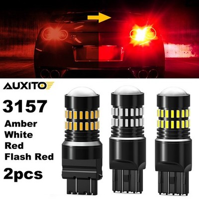 3156 3157 4057 LED Backup Reverse Light Bulbs 6500K Amber/White Bright 2800LM