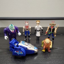 VTG RARE 1993 Galoob Biker Mice from Mars Action Figures Motorcycle Sidecar Lot