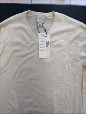 Calvin Klein Mens Extra Fine Merino Wool Sweater Antique White Size M