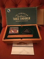 The Edwardian Gentlemans Snooker Table 10". All Balls. Perfect Condition Boxed