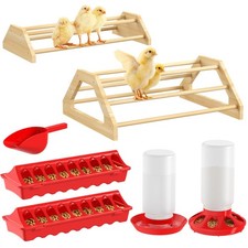 7-in-1 Chicken Brooder Box for Chick Starter Kit, Includes Chicks Perches, Ch...