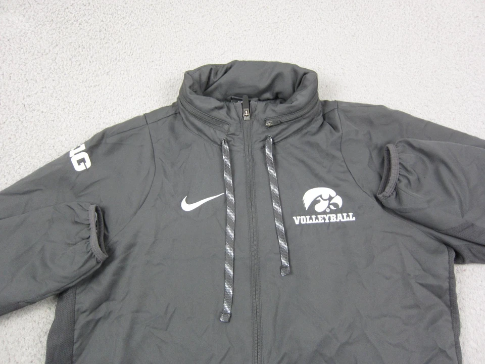 Chaqueta de equipo Iowa Hawkeyes para hombre talla grande Voleibol negro Nike Dri-Fit Foto 2 de 4
