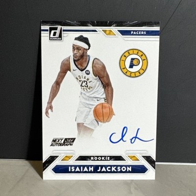 2021-22 Panini Donruss Isaiah Jackson Next Day Rookie Auto SP PACERS RC