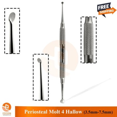 Periosteal Molt 4 Elevator 3.5mm-7.5mm Dental Surgical Bone Instrument Hallow