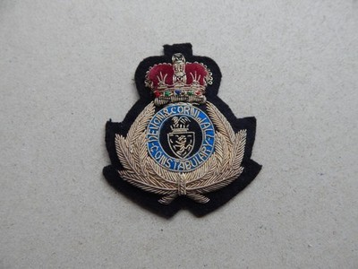 Veraltetes Devon & Cornwall Constabulary Kranz Mützenabzeichen Q/C SU