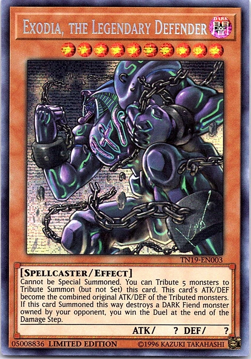 Exodia, the Legendary Defender TN19-EN003 2019 Gold Sarcophagus