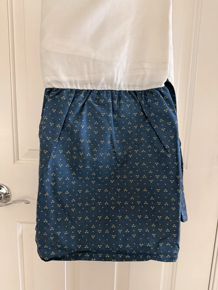 Falda Cama Queen RALPH LAUREN Chaps Telluride Azul Marino Algodón Volantes Divididos Foto 3 de 4