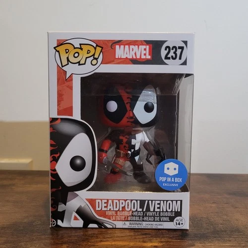 Pop In A Box Exclusive Deadpool/Venom Funko Pop #237 Creased - READ DESCRIPTION