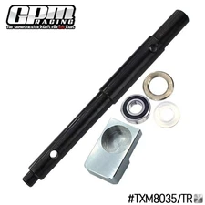 GPM Carbon Steel Cush Drive Input Shaft+Alu 7075 Mount+Bearing Set For X-Maxx 8S