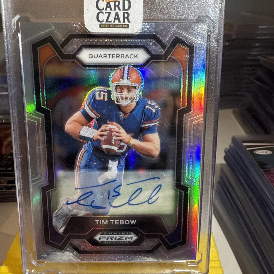 2024 Prizm Draft Picks TIM TEBOW Silver Auto - Image 4 of 4