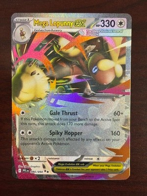 Mega Lopunny EX 084/094 Me02: Phantasmal Flames Holo