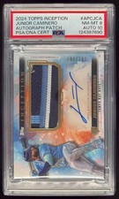 2024 Topps Inception Patch Cards #APC-JCA Junior Caminero RC Auto /200 PSA 8